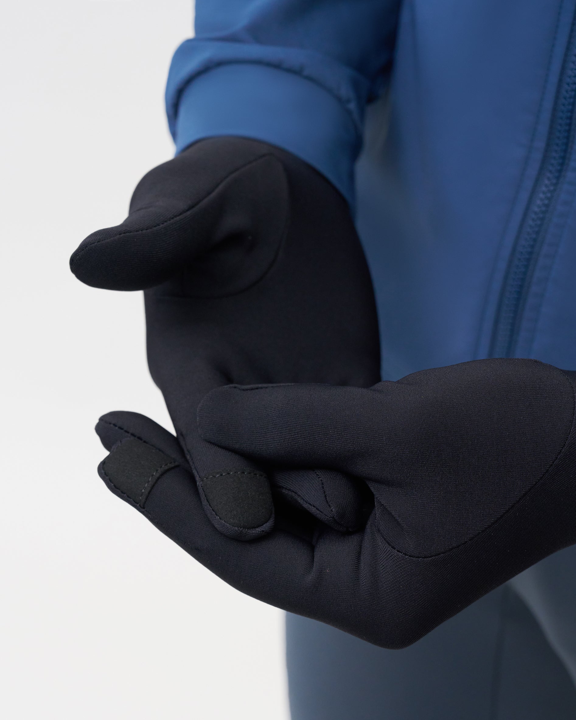 lauf handschuhe Ryzon Radius Running Gloves Knight Black / L